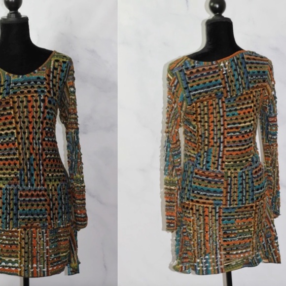 Adore Multi Color Knit Dress - Picture 10 of 10